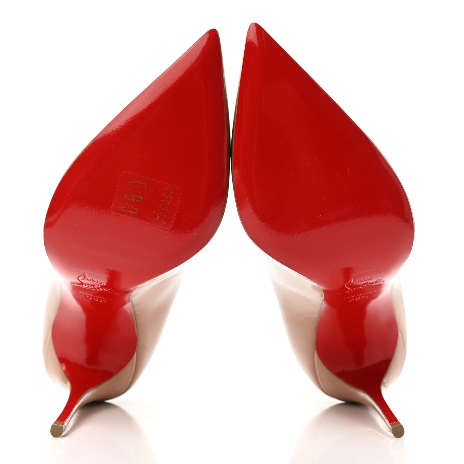 Christian Louboutin Patent So Kate 120 Pumps 38.5 Nude 9 of 14