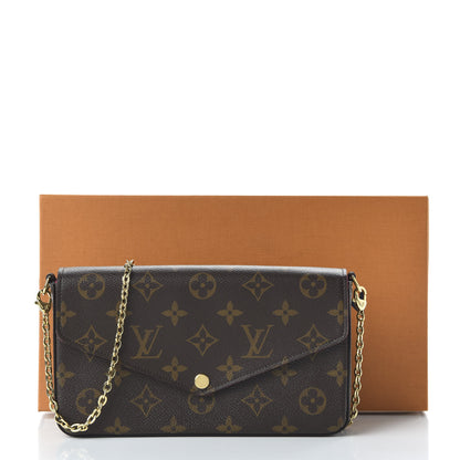 Louis Vuitton Monogram Pochette Felicie Chain Wallet Fuchsia 11 of 11