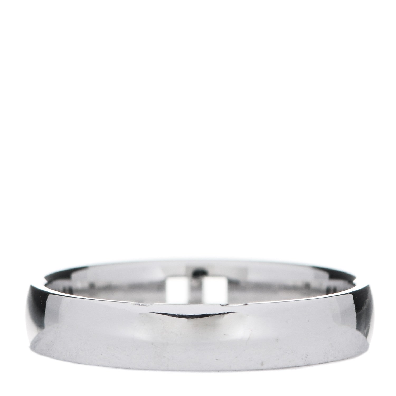 Hermes 18K White Gold Diamond Ever Herakles Wedding Band Ring 52 6 3 of 5