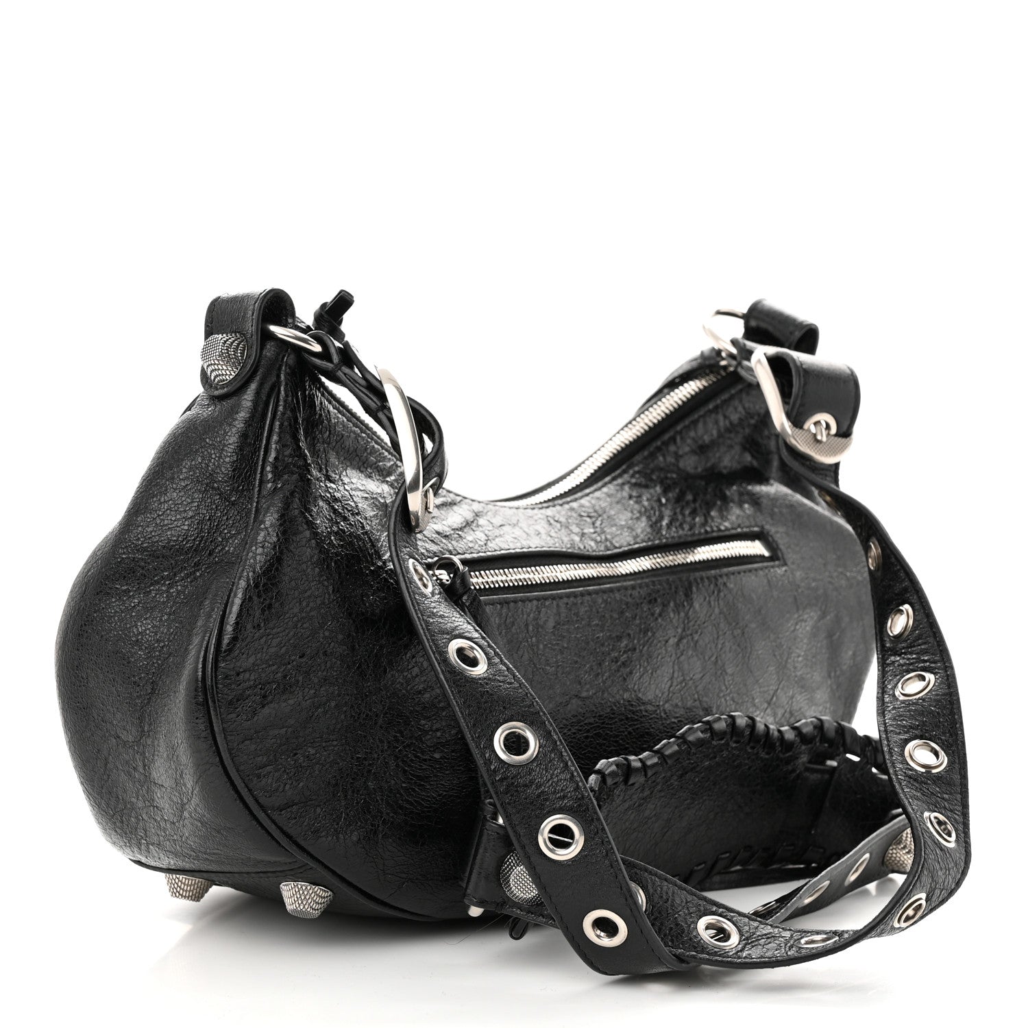 Balenciaga Agneau Arena Small Le Cagole Shoulder Bag Black 3 of 10