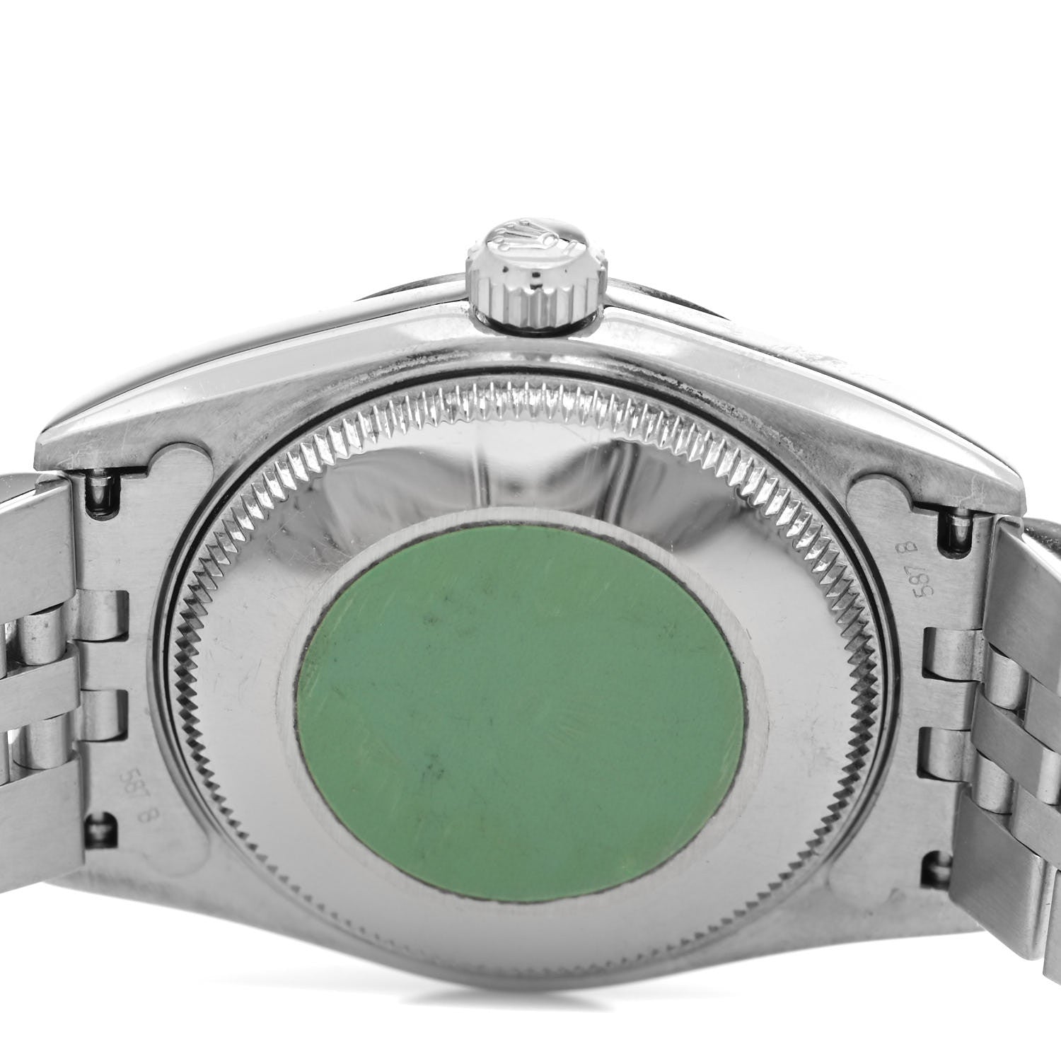 Rolex Stainless Steel 18K White Gold Diamond 31mm Oyster Perpetual Datejust Watch Silver Jubilee 78274 4 of 4