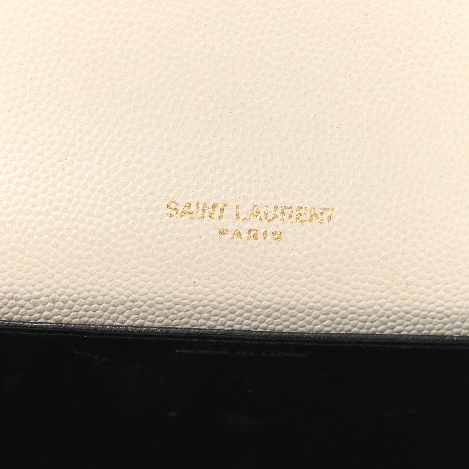Saint Laurent Grain De Poudre Monogram Uptown Chain Wallet Crema Soft 7 of 11