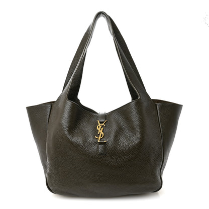 Saint Laurent Grained Deerskin Bea Tote Musk 1 of 12