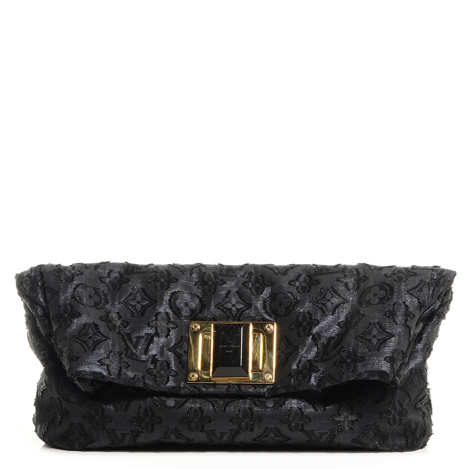 Louis Vuitton Lurex Quilted Monogram Altair Clutch Black 1 of 8