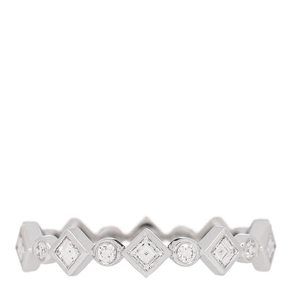 Tiffany Platinum Diamond Jazz Band Ring 48 4.5 1 of 5