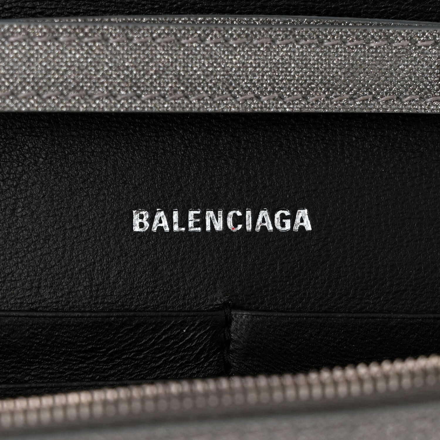 Balenciaga Glitter Fabric Hourglass Chain Bag Grey 6 of 9