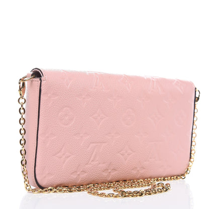 Louis Vuitton Empreinte Pochette Felicie Chain Wallet Rose Poudre 3 of 10