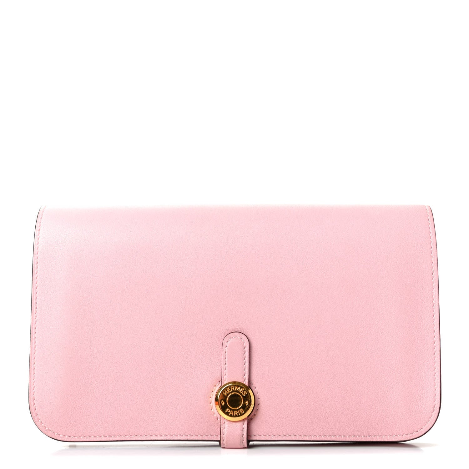 Hermes Swift Dogon Duo Wallet Rose Sakura 1 of 7