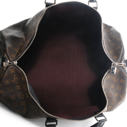 Louis Vuitton Monogram Macassar Keepall Bandouliere 55 5 of 7