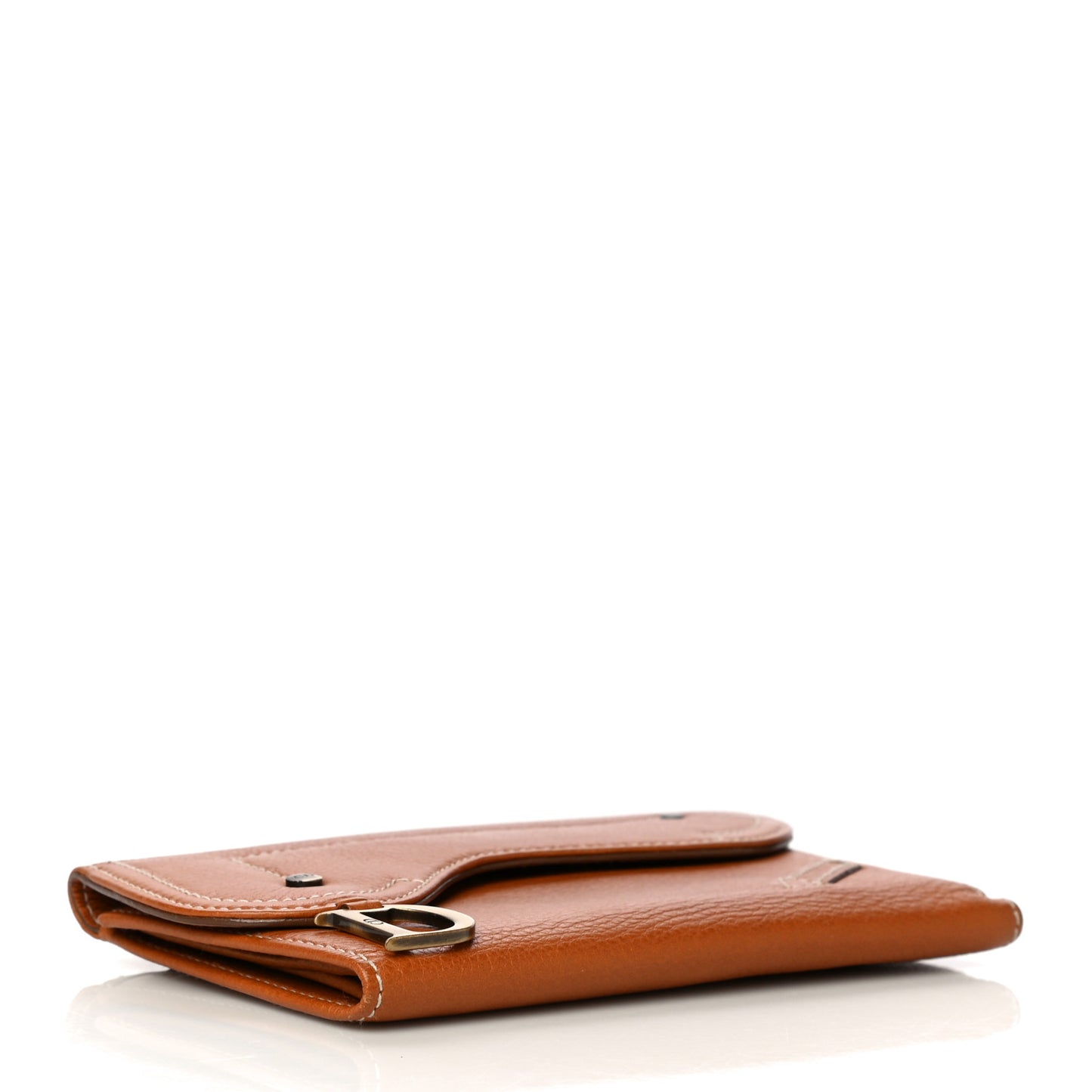 Calfskin Saddle Wallet Brown