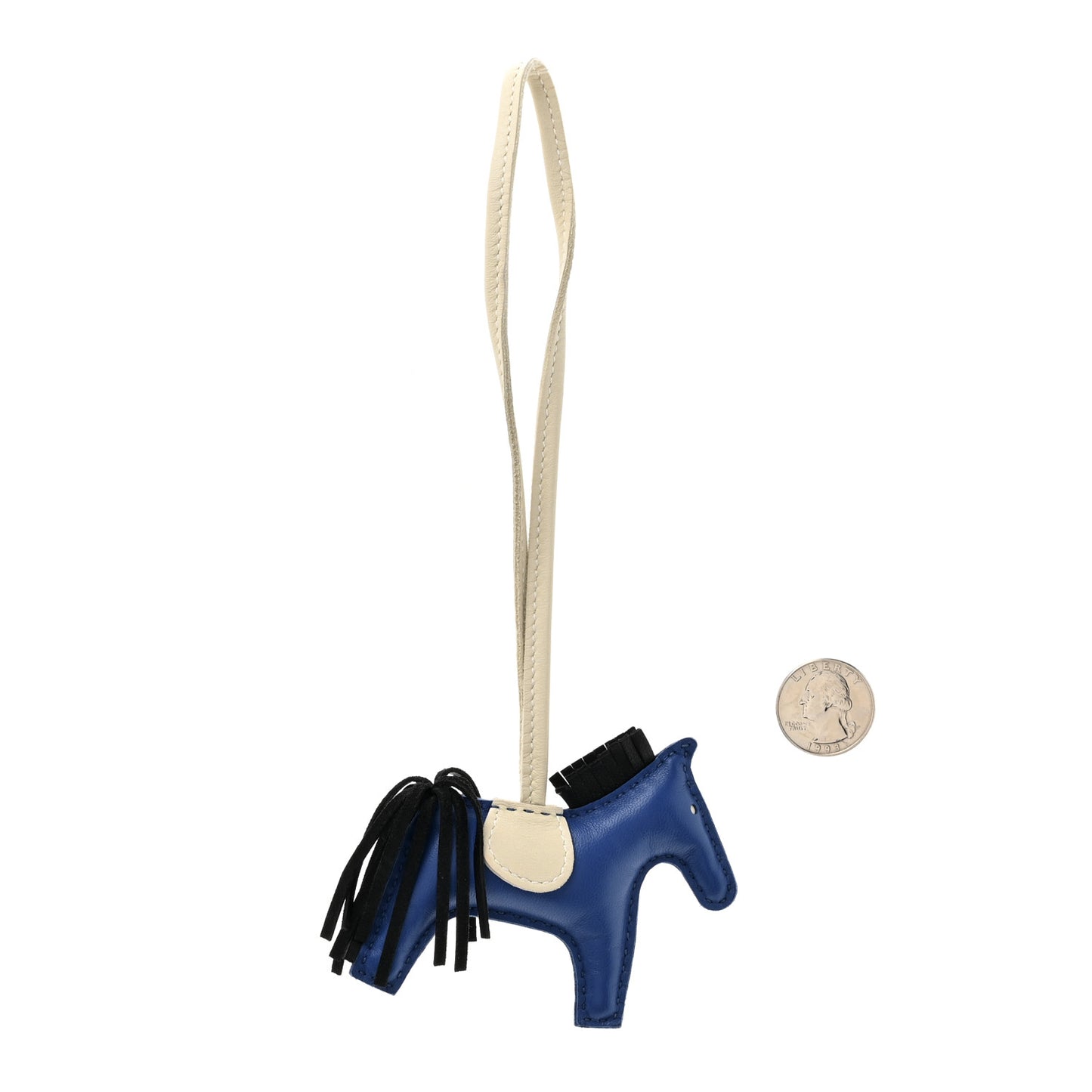 Milo Lambskin Grigri Rodeo Horse Bag Charm PM Bleu France Nata Bleu France Nata Black