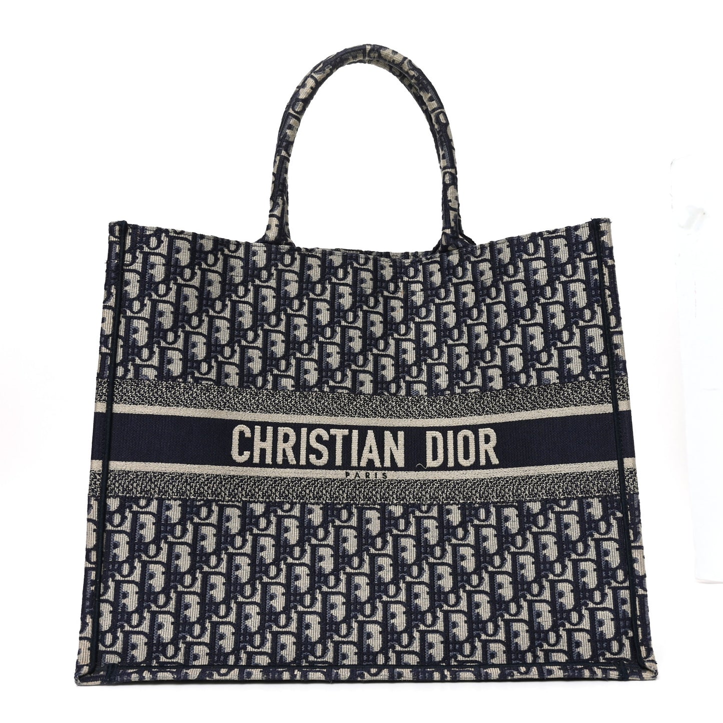 Oblique Large Book Tote Blue Multicolor