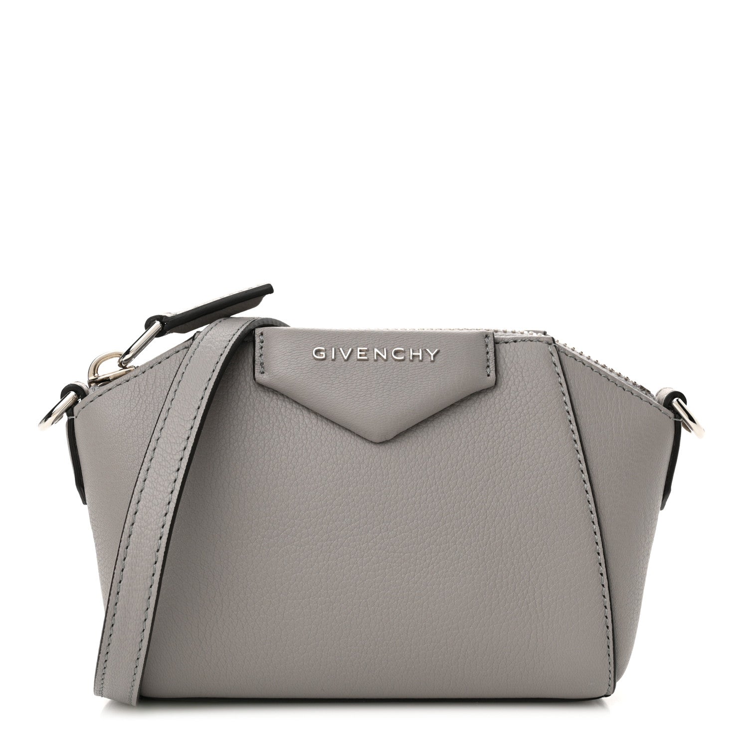 Givenchy Sugar Goatskin Nano Antigona Pearl Grey 1 of 10