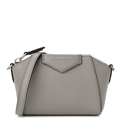 Givenchy Sugar Goatskin Nano Antigona Pearl Grey 1 of 10
