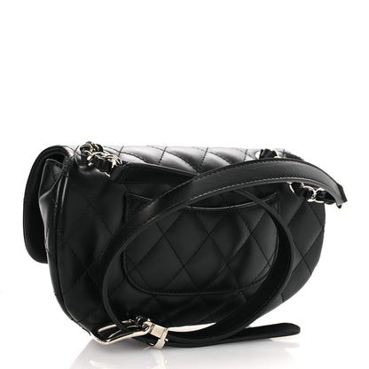 Chanel Calfskin Quilted CC Uniform Flap Belt Bag Black 3 of 12
