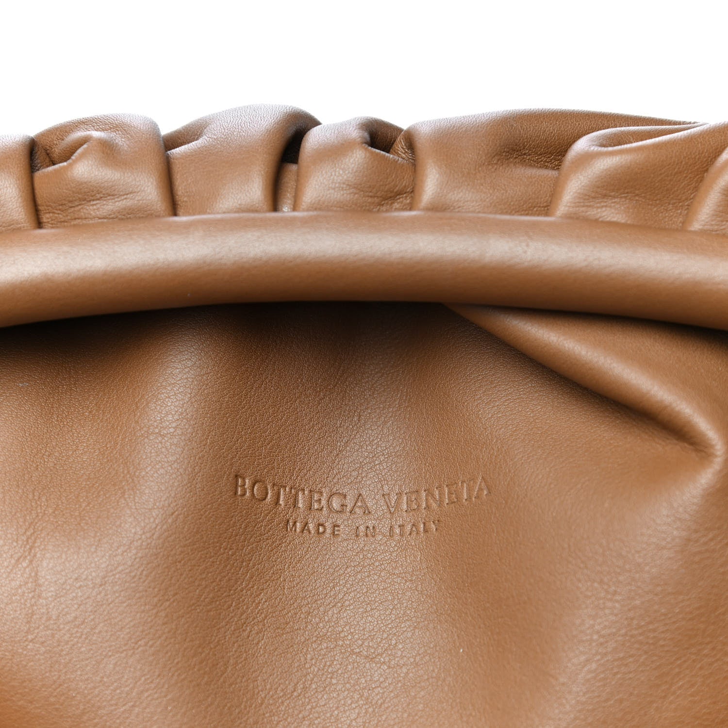 Bottega Veneta Smooth Butter Calf The Pouch Oversized Clutch Cammello 6 of 14