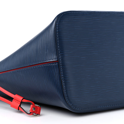 Louis Vuitton Epi Neverfull MM Indigo Coquelicot 9 of 13
