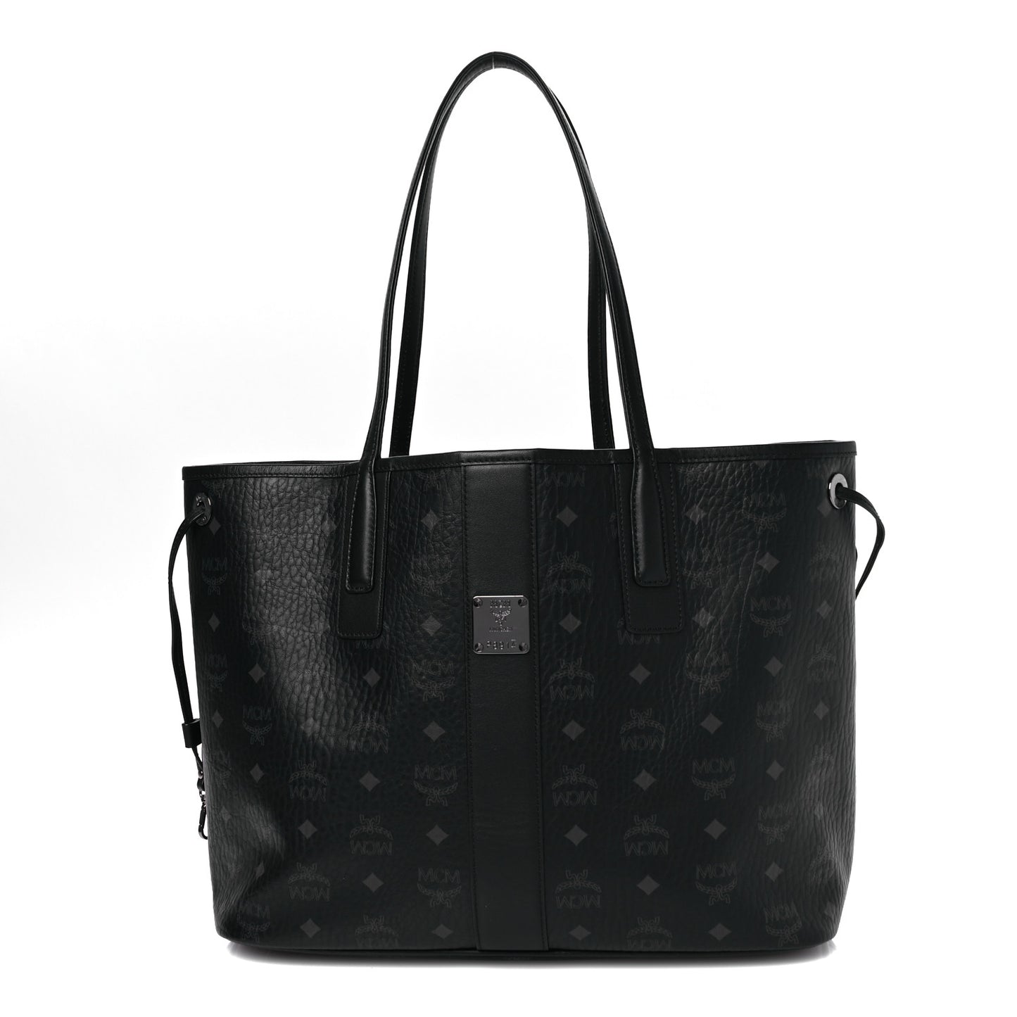 Visetos Medium Liz Reversible Shopper Tote Black