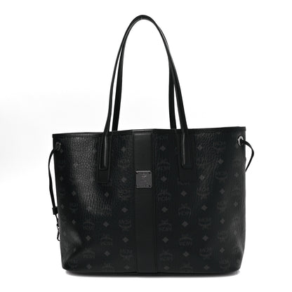 MCM Visetos Medium Liz Reversible Shopper Tote Black 1 of 17