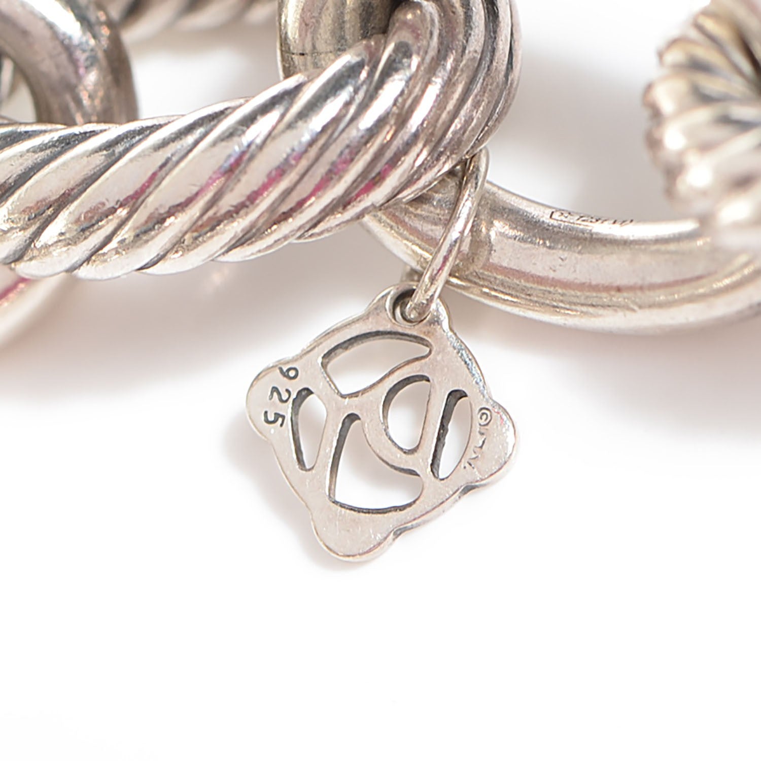 David Yurman Sterling Silver 17mm Extra Large Oval Link Bracelet 5 of 7