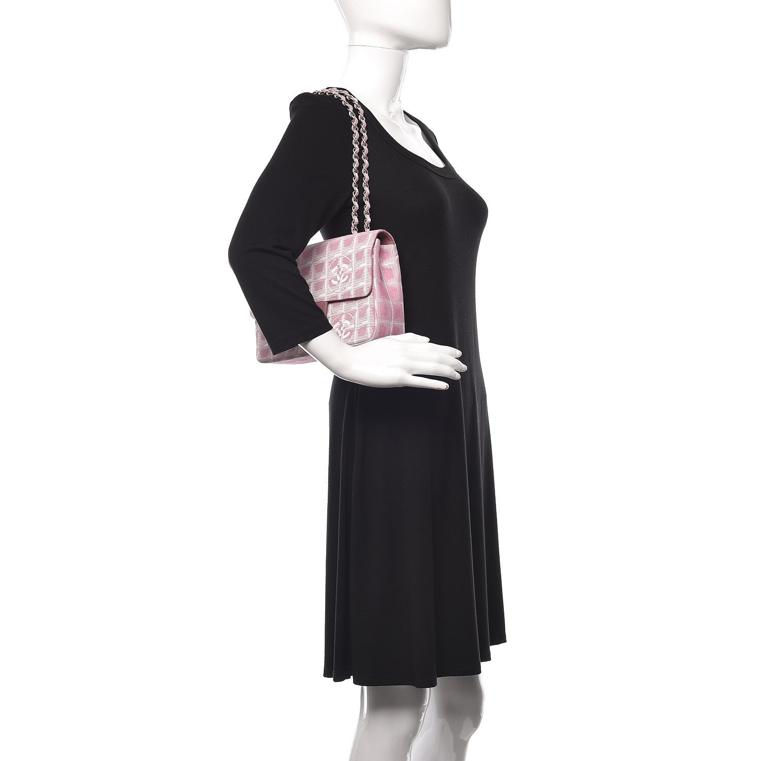 Chanel Nylon Medium Travel Flap Pink 2 of 12