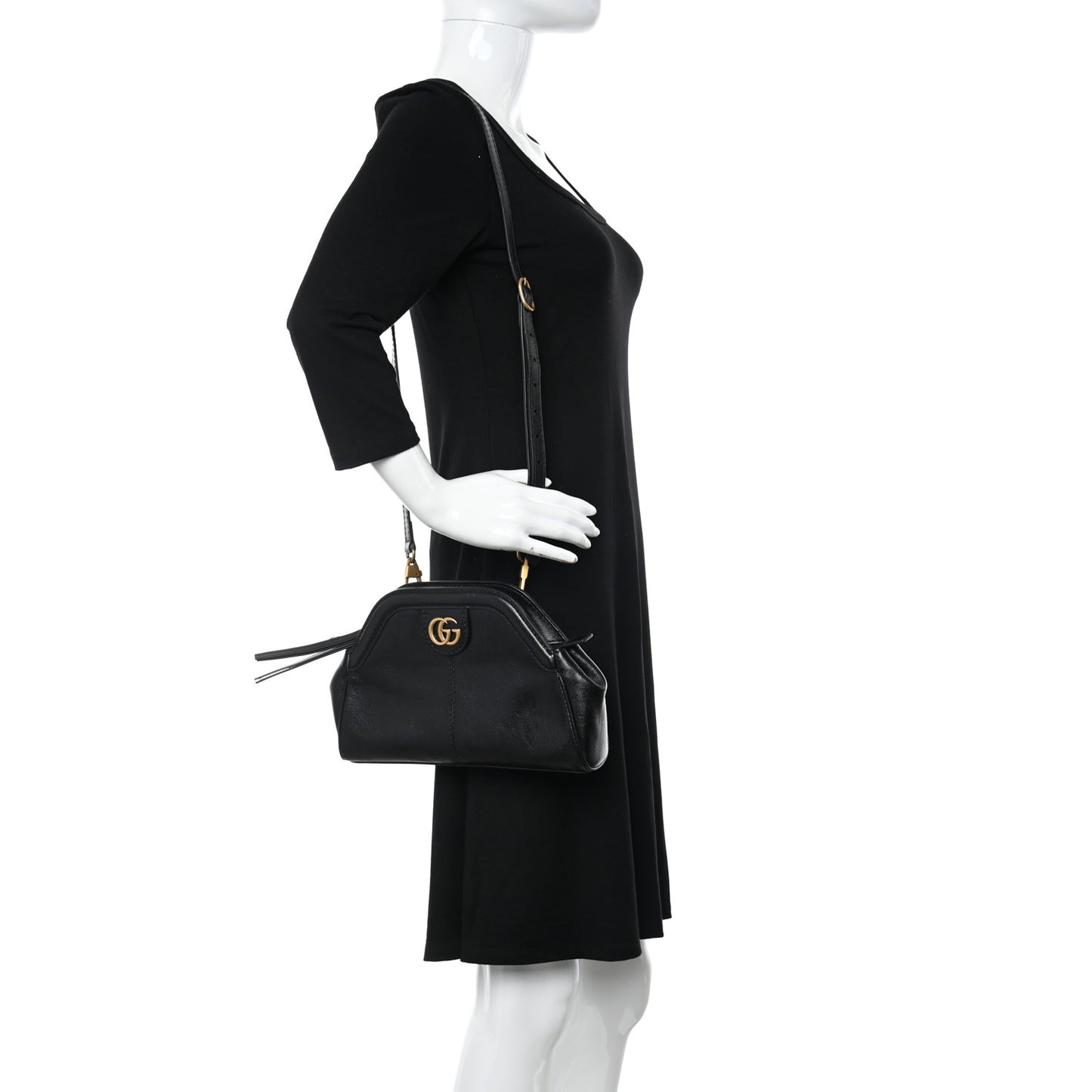 Calfskin Small Re(Belle) Crossbody Bag Black