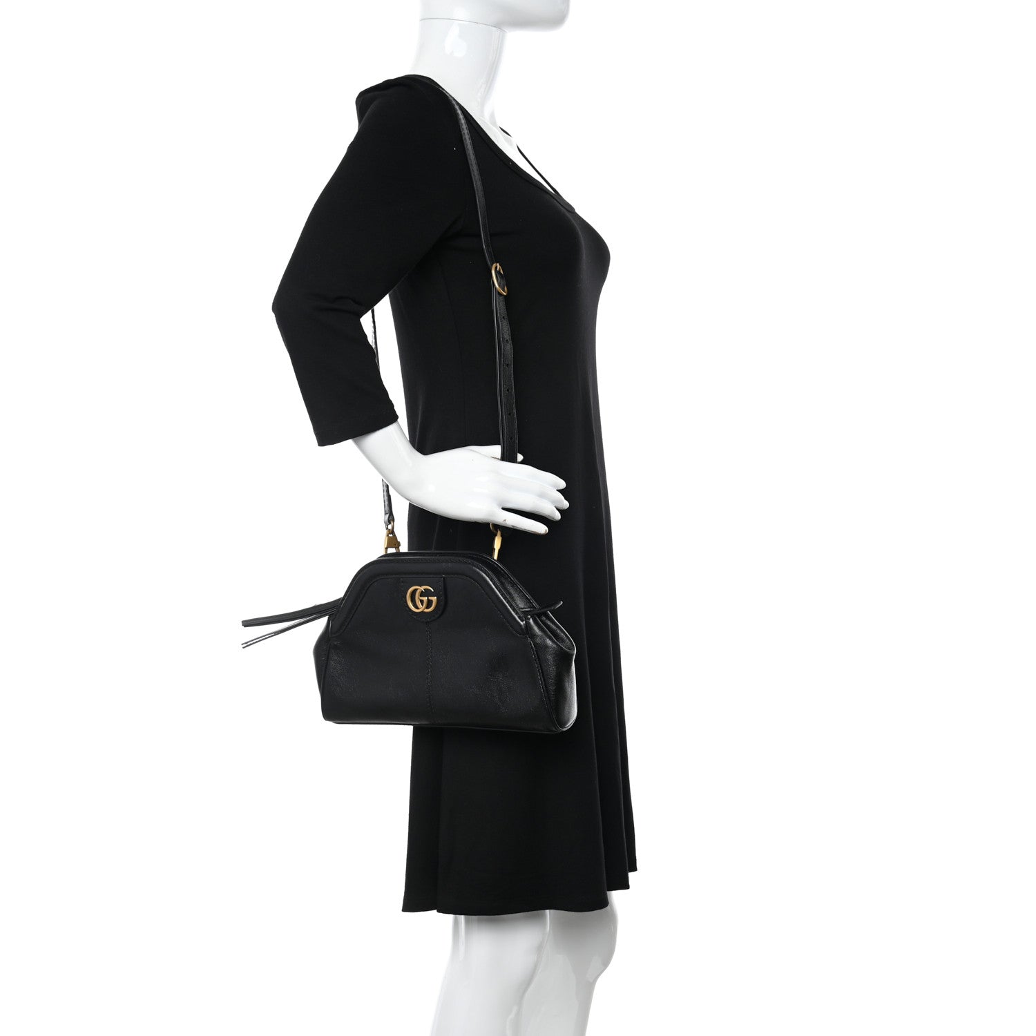 Gucci Calfskin Small Re(Belle) Crossbody Bag Black 2 of 10