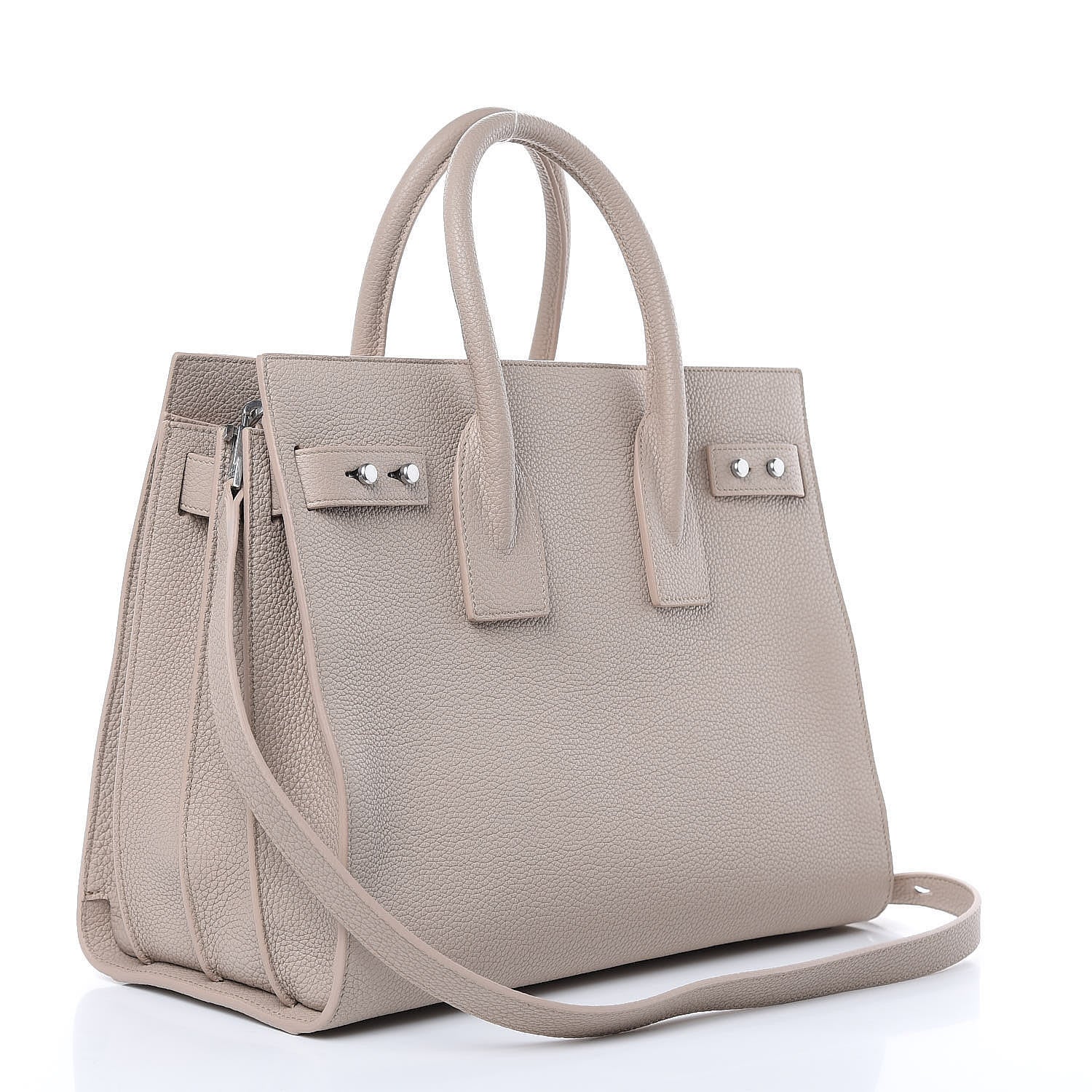 Saint Laurent Grained Calfskin Small Supple Sac De Jour Nude 3 of 8