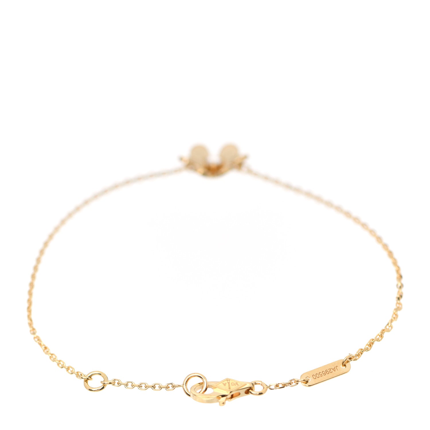Van Cleef & Arpels 18K Yellow Gold Diamond Mini Frivole Bracelet 3 of 7