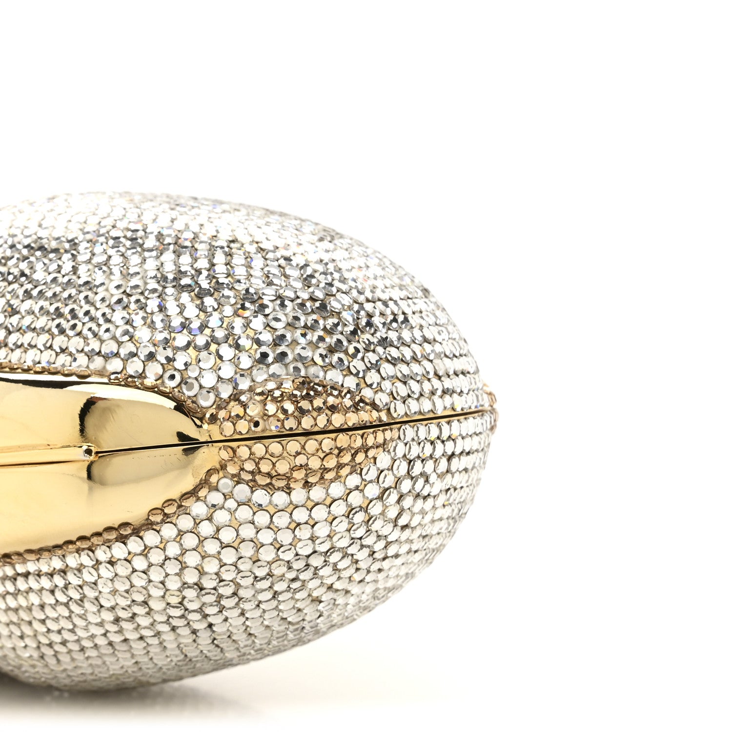 Judith Leiber Crystal Rabbit Minaudiere Case Gold Silver 22 of 31