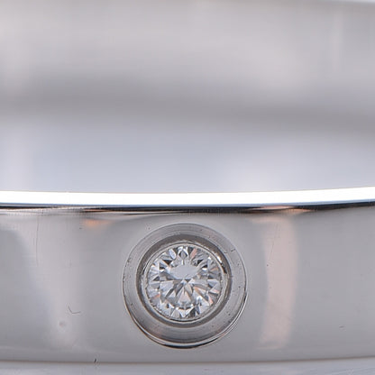Cartier 18K White Gold 4 Diamond LOVE Bracelet 16 9 of 10