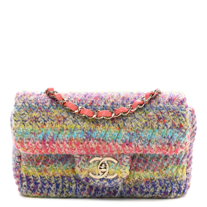 Chanel Knit Mini Rectangular Flap Orange Multicolor 1 of 8