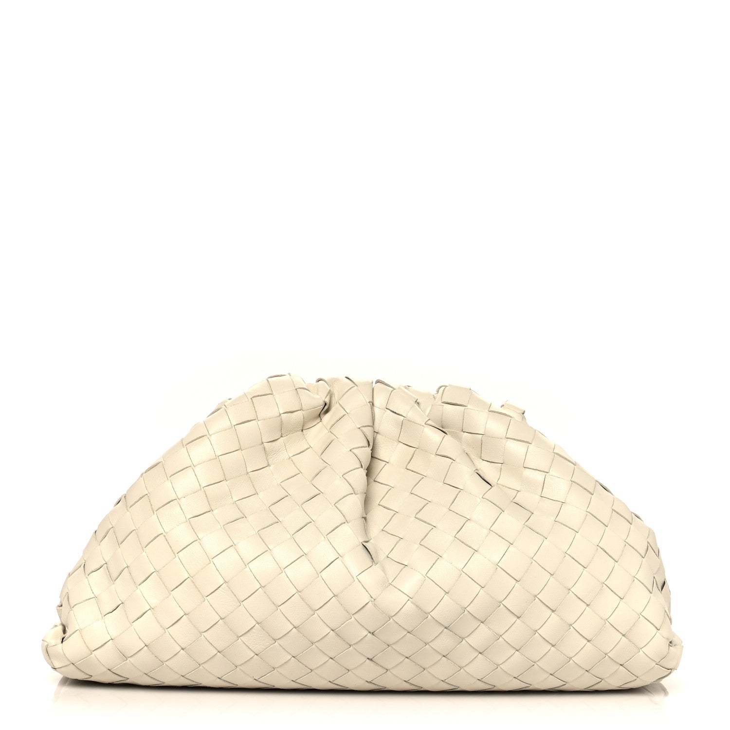 Bottega Veneta Nappa Maxi Intrecciato The Pouch Oversized Clutch Plaster 1 of 10