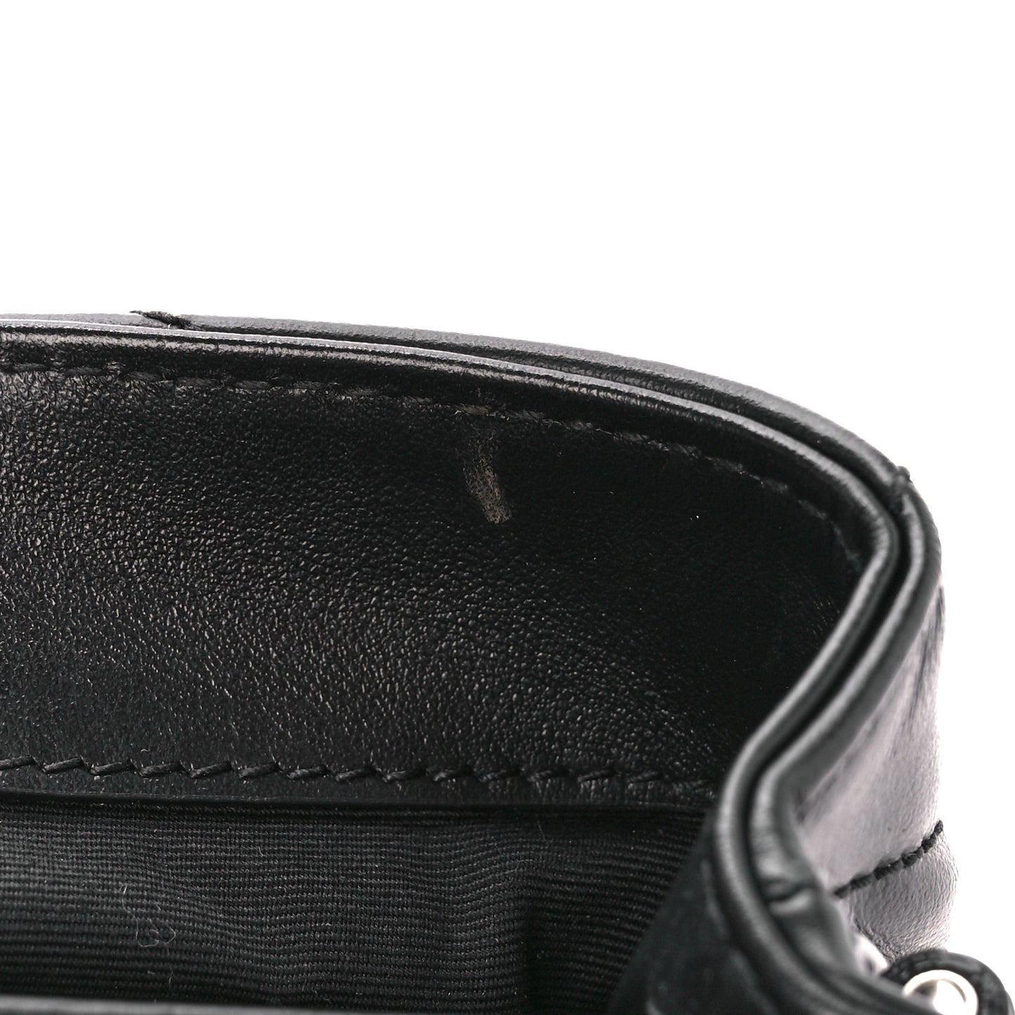 Calfskin Y Quilted Monogram Toy Loulou Crossbody Bag Black