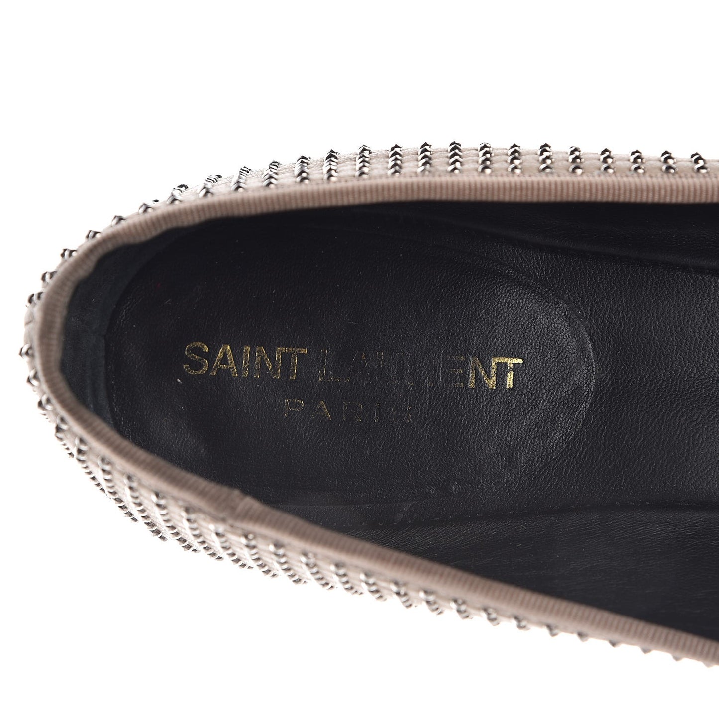 Nappa Studded Dance 05 Ballet Flats 39.5 Beige