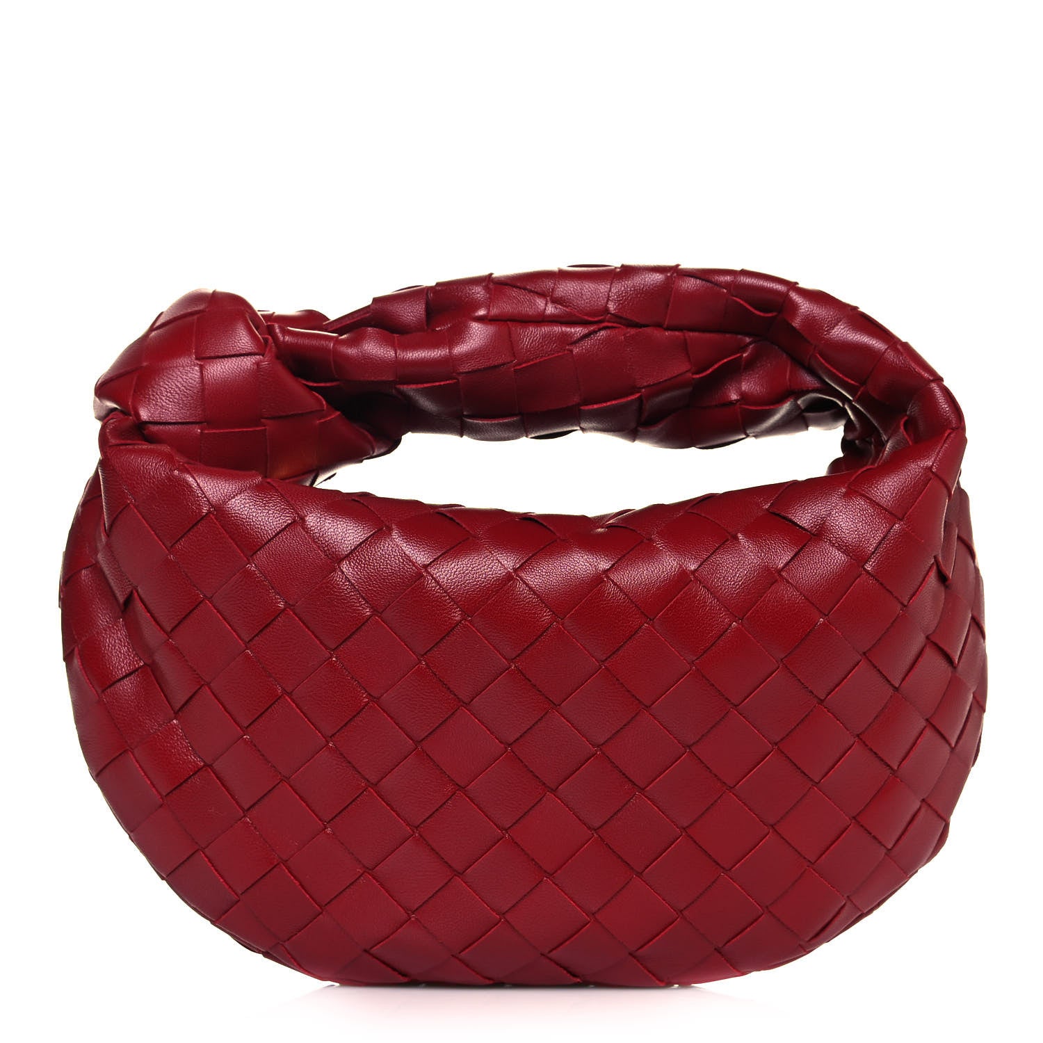 Bottega Veneta Nappa Intrecciato Mini Jodie Dark Red 1 of 9