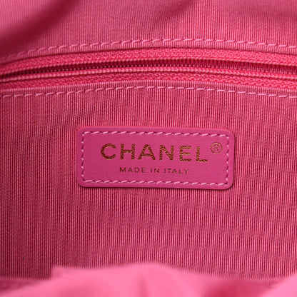 Chanel Tweed Calfskin Signe Hobo Coral White Black 6 of 15