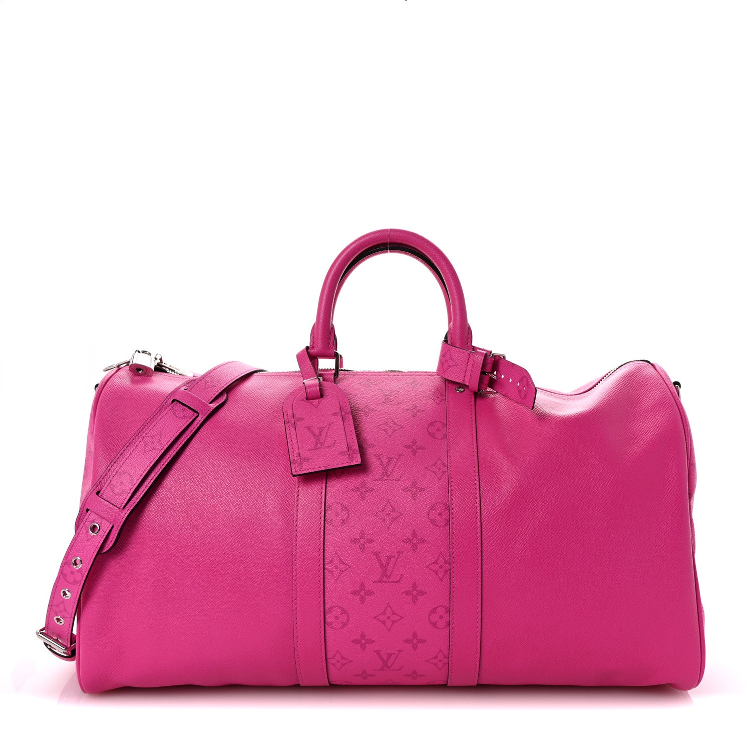 Louis Vuitton Taigarama Keepall Bandouliere 50 Fuchsia 1 of 8