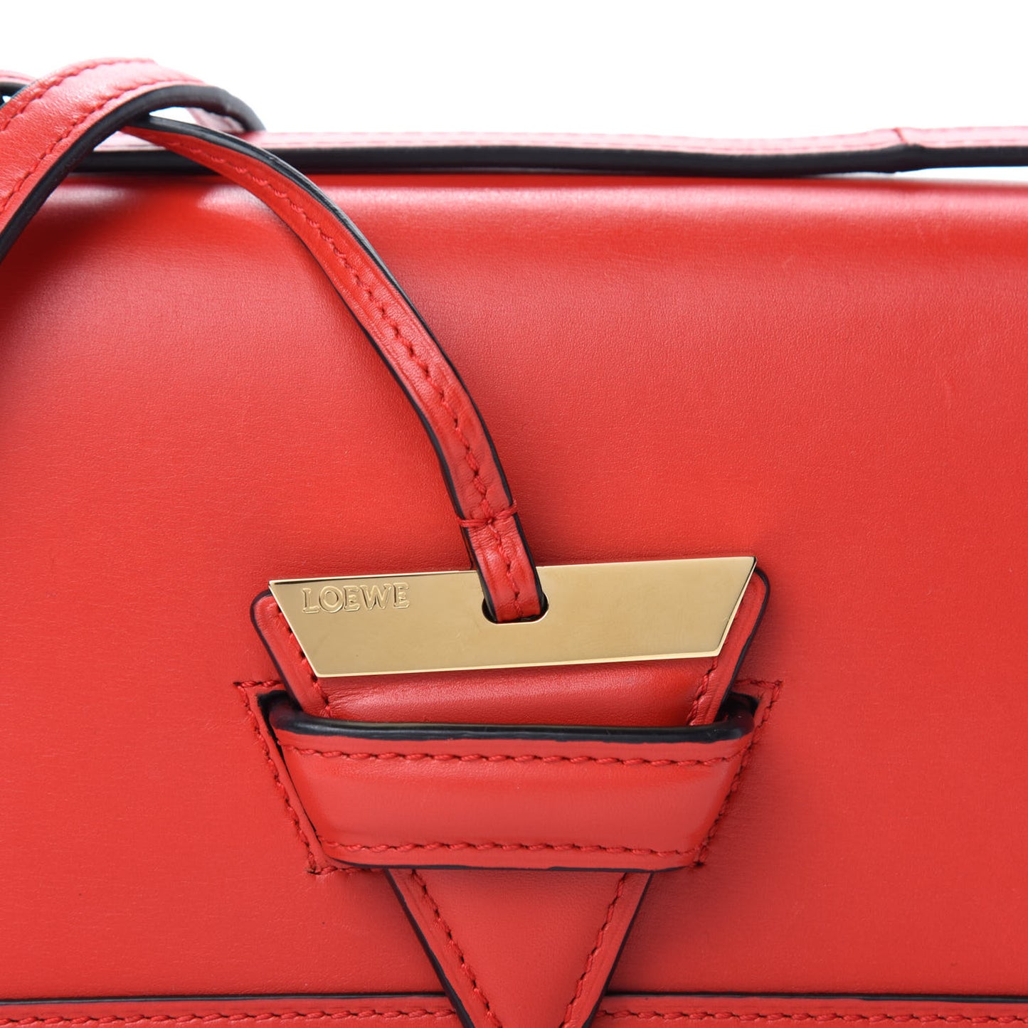 Calfskin Small Barcelona Shoulder Bag Red