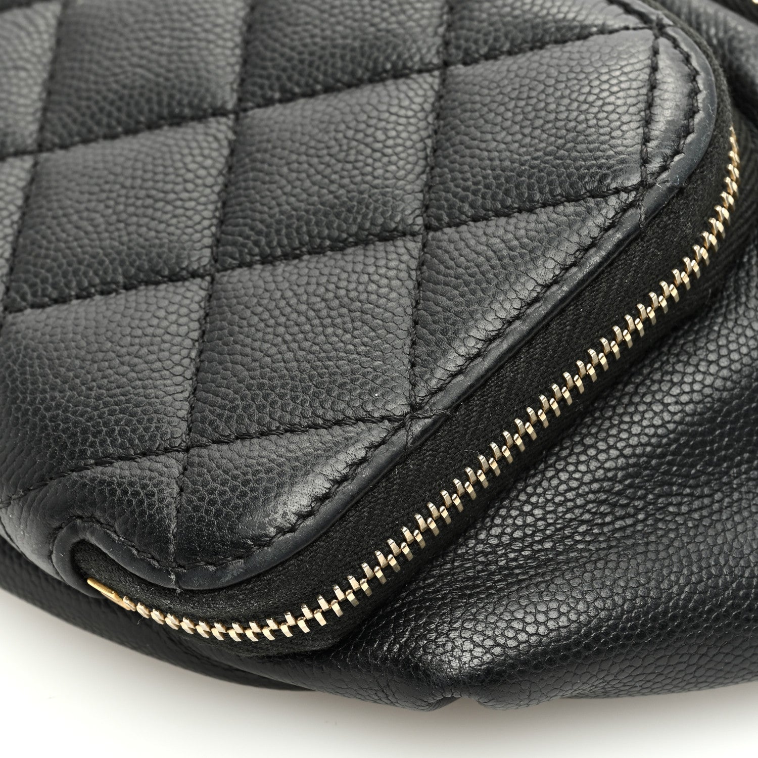 Chanel Caviar Quilted Business Affinity Waist Belt Bag Black 10 of 10