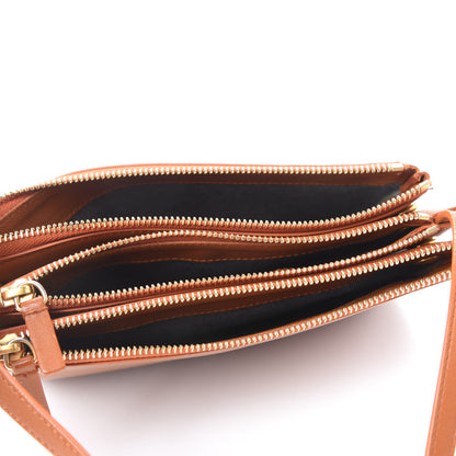 Celine Lambskin Small Trio Crossbody Bag Tawny 5 of 13