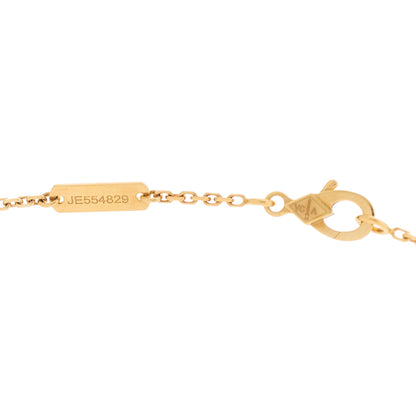 Van Cleef & Arpels 18K Yellow Gold Tiger Eye Vintage Alhambra Pendant Necklace 6 of 6