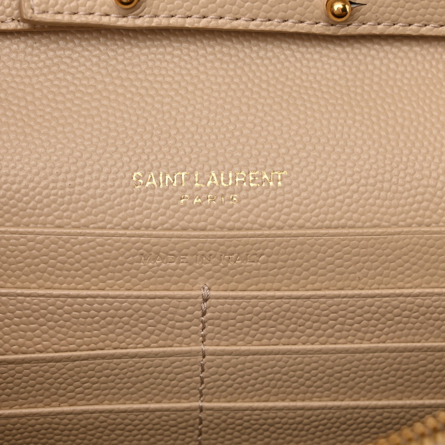 Grain De Poudre Matelasse Chevron Monogram Chain Wallet Nude Powder