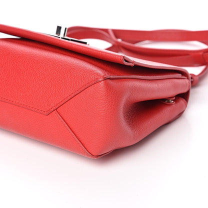 Louis Vuitton Calfskin Lockme II Chain Bag BB Rubis 8 of 9