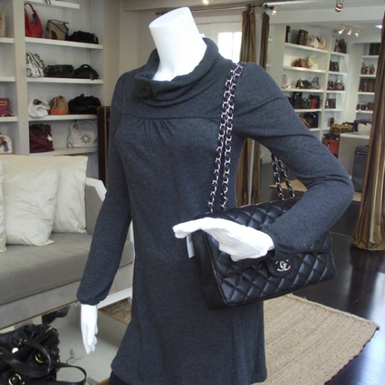 Chanel Caviar Jumbo Single Flap Black 2 of 10