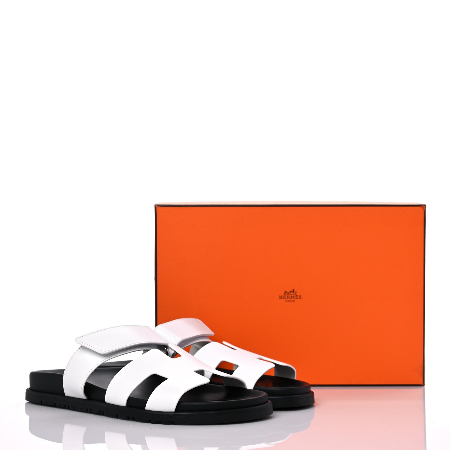 Calfskin Womens Chypre Sandals 40.5 White