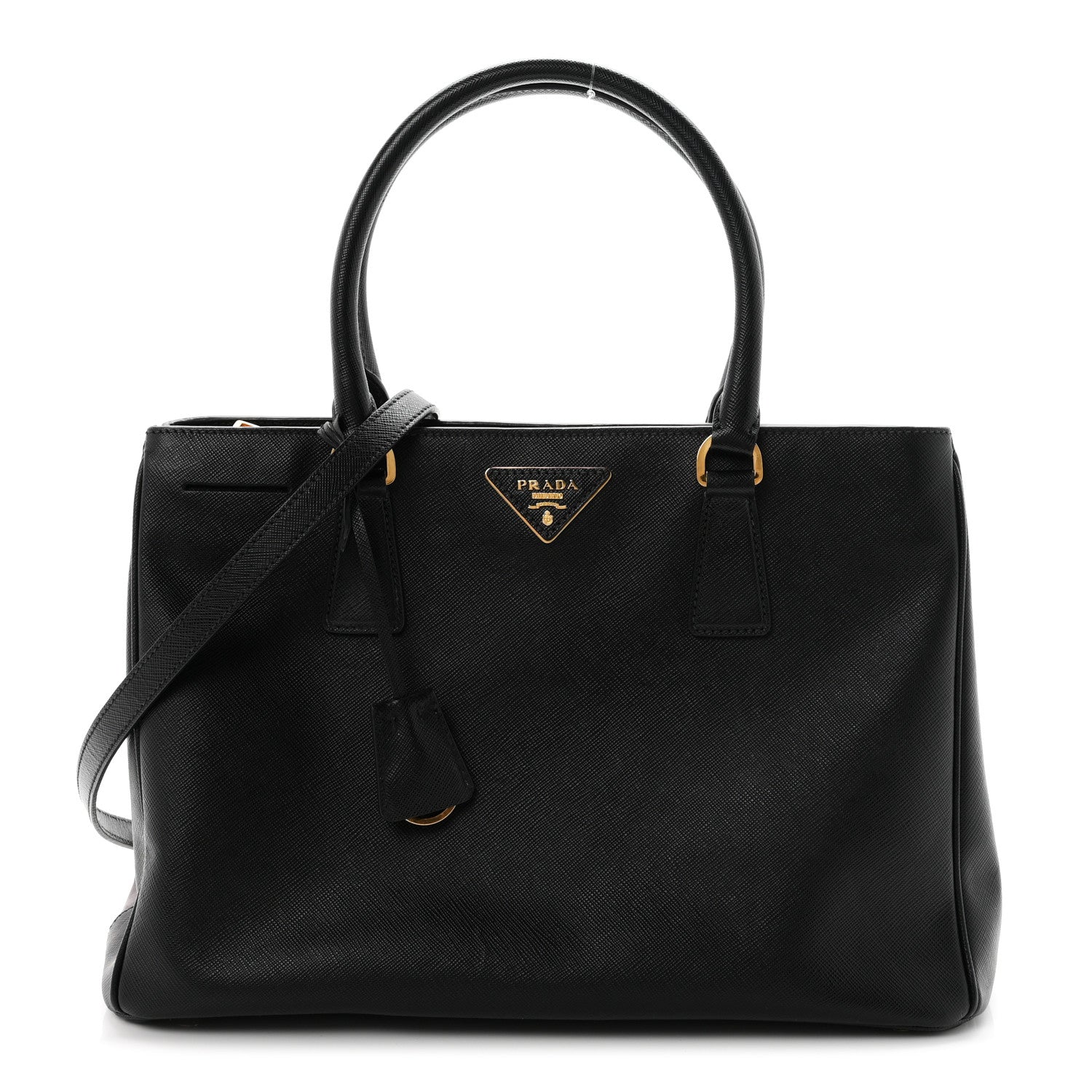 Prada Saffiano Lux Medium Tote Black 1 of 10