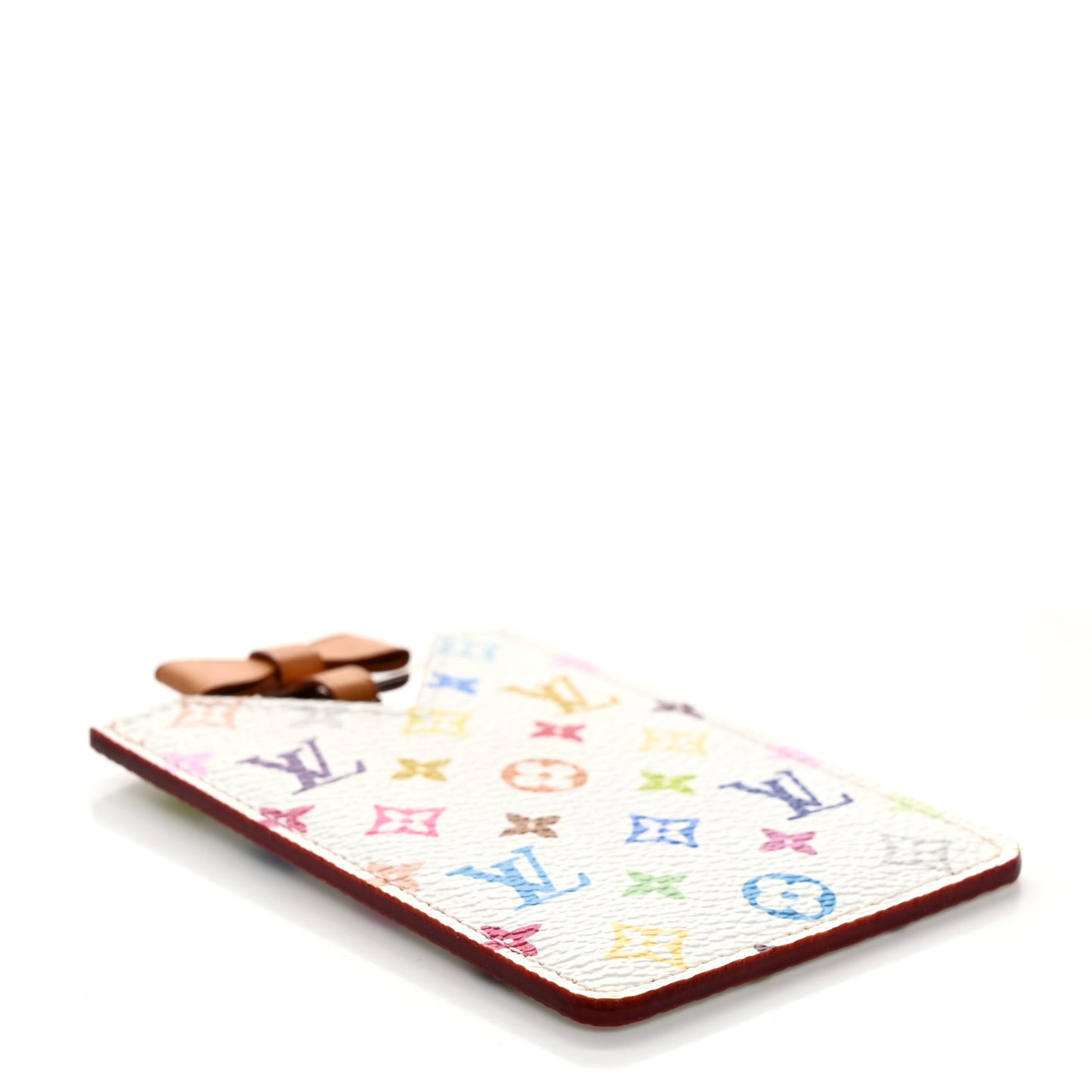 Monogram Multicolor Mirror and Case Pouch White