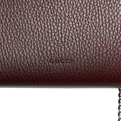 Gucci Dollar Calfskin Crystal Mini Dionysus Chain Wallet Vintage Bordeaux 6 of 10