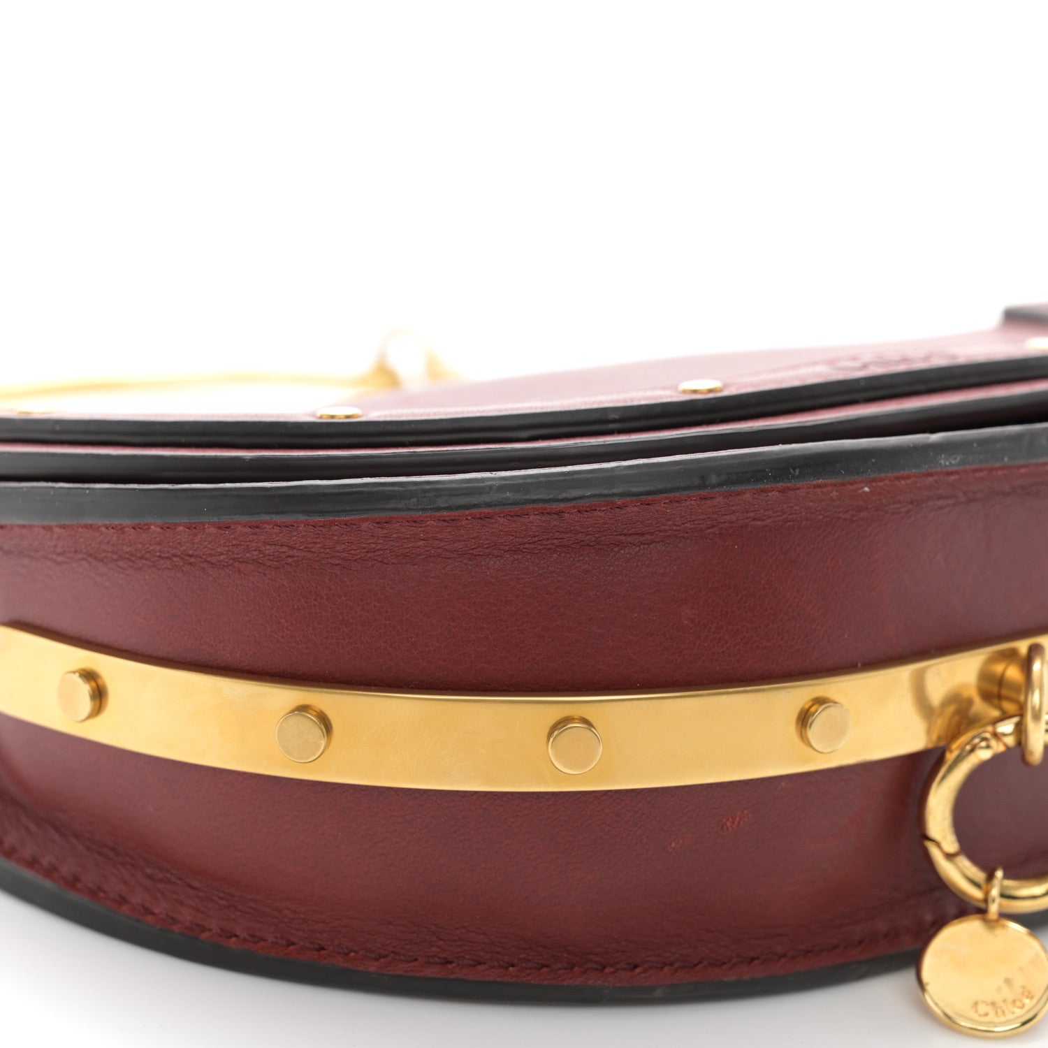 Chloe Calfskin Small Nile Bracelet Minaudiere Bag Plum Purple 9 of 13